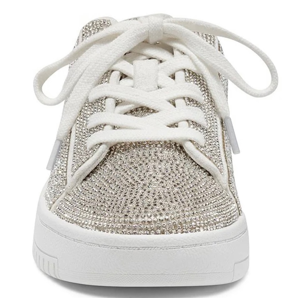 New From Jessica Simpson, the Silesta Rhinestone Lace-Up Sneakers